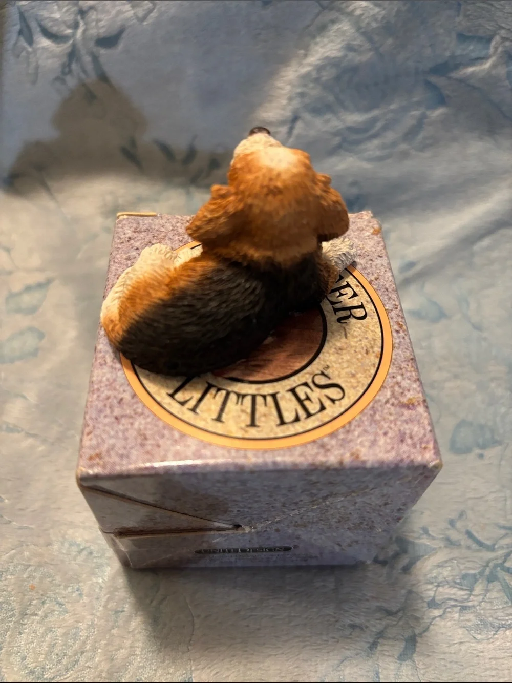 Stone Critter Littles Beagle Dog Figurine - Brown & White